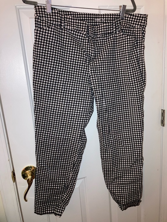 Old Navy Pants - Old Navy Black & White Gingham Skinny Pants